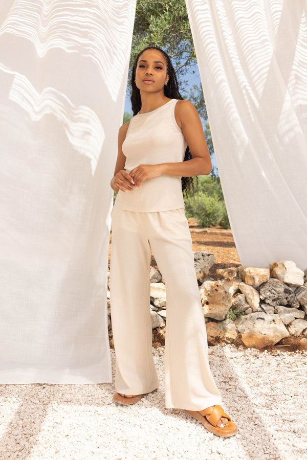 The Cesare Beige Pants