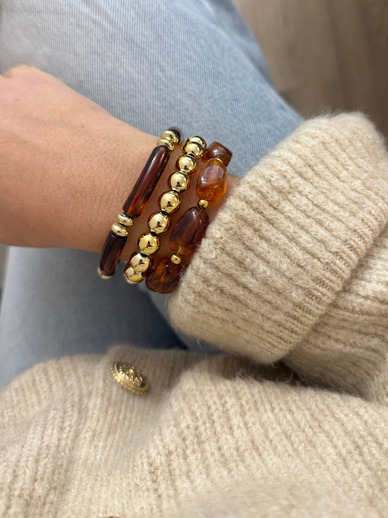 Trio De Bracelet - Ambre