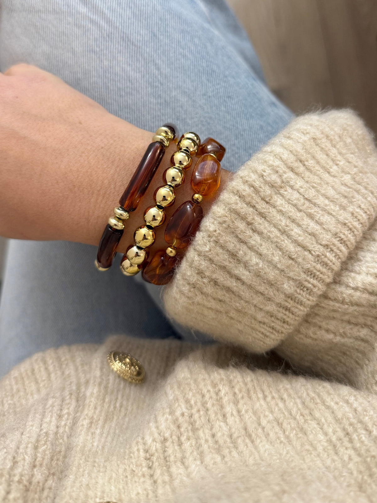 Bracelet Trio De Bracelets - Ambre