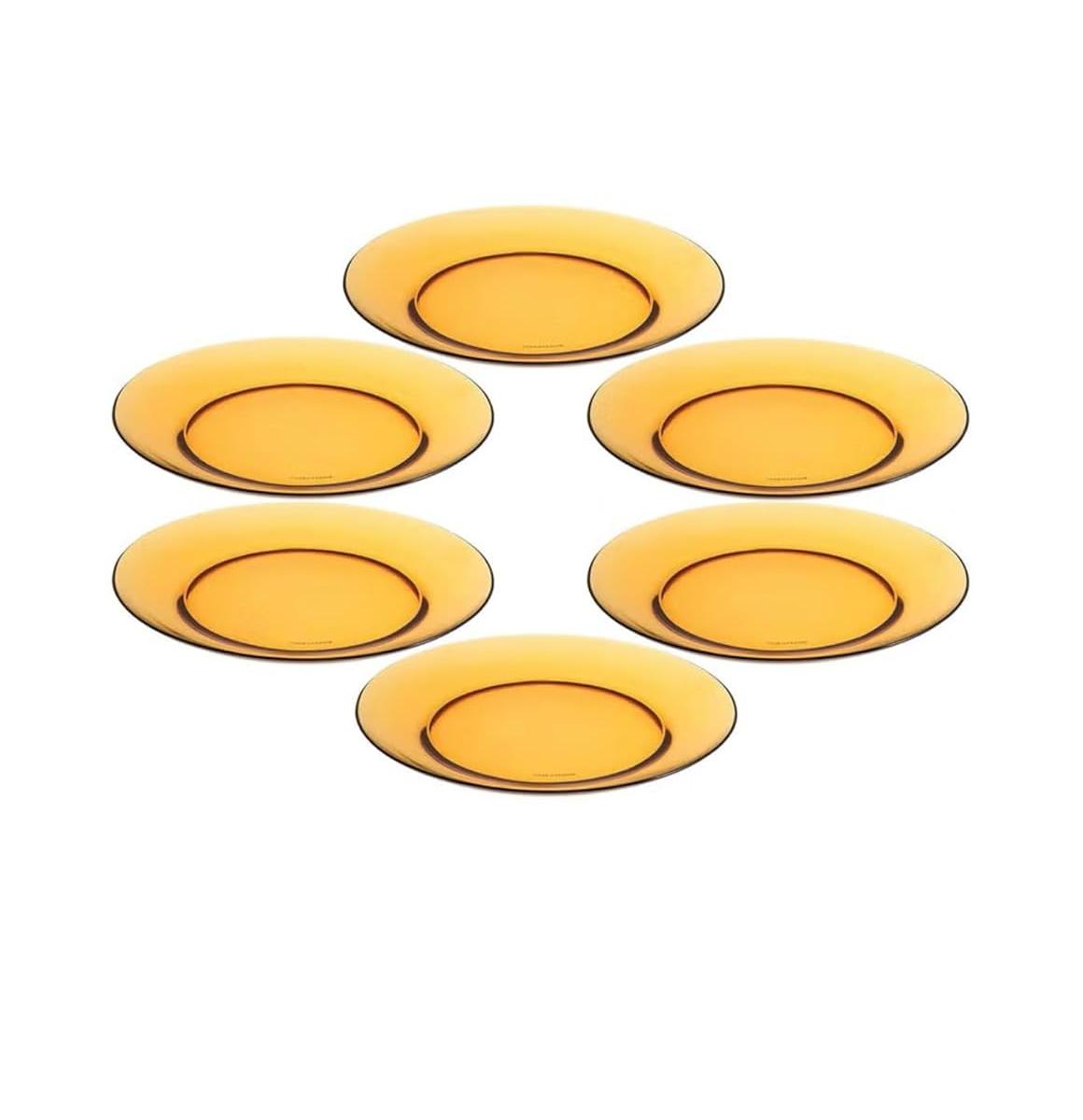 Pack De 6 Assiettes Plates Lys - Vermeil - 23,5Cm
