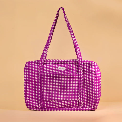 Sac Week-End Lola - Vichy Ultra Violet