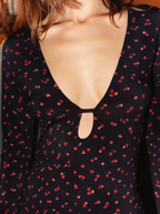 Robe Longue Flowery Night motif fleurs