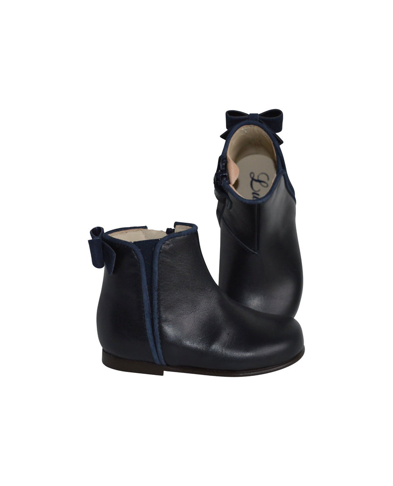 Bottines Albertine - Cuir Marine - Fille