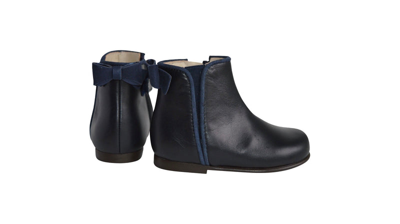 Bottines Albertine - Cuir Marine - Fille