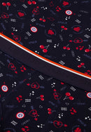 Slip Bleu Marine À Motif Cerises En Coton - Terrible Cherry Marine