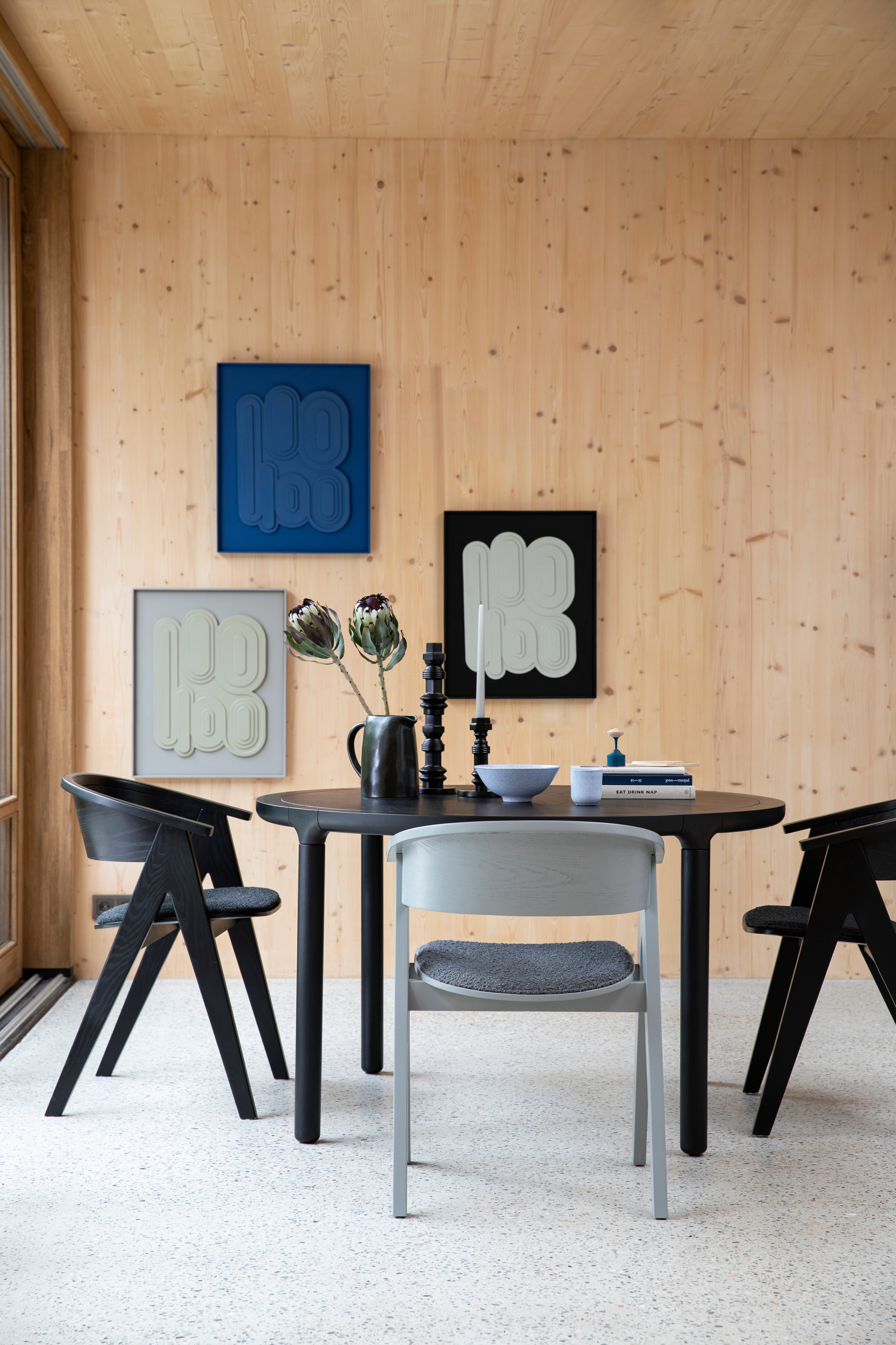 Ndsm - Dining Room Armchair - Solid Ash - Gray