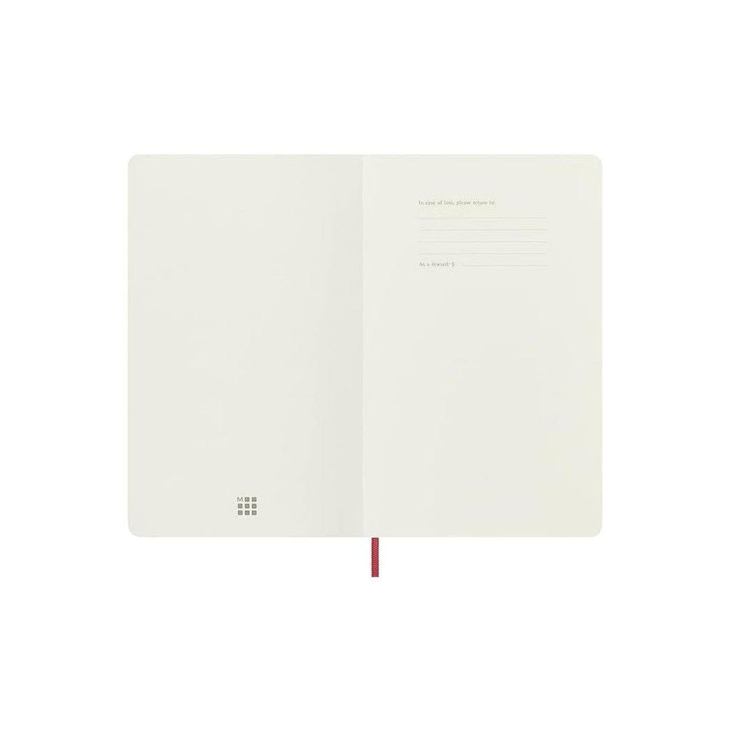 Textile Large Notebook 13x21 - Ruled Pages - Bordeaux Red