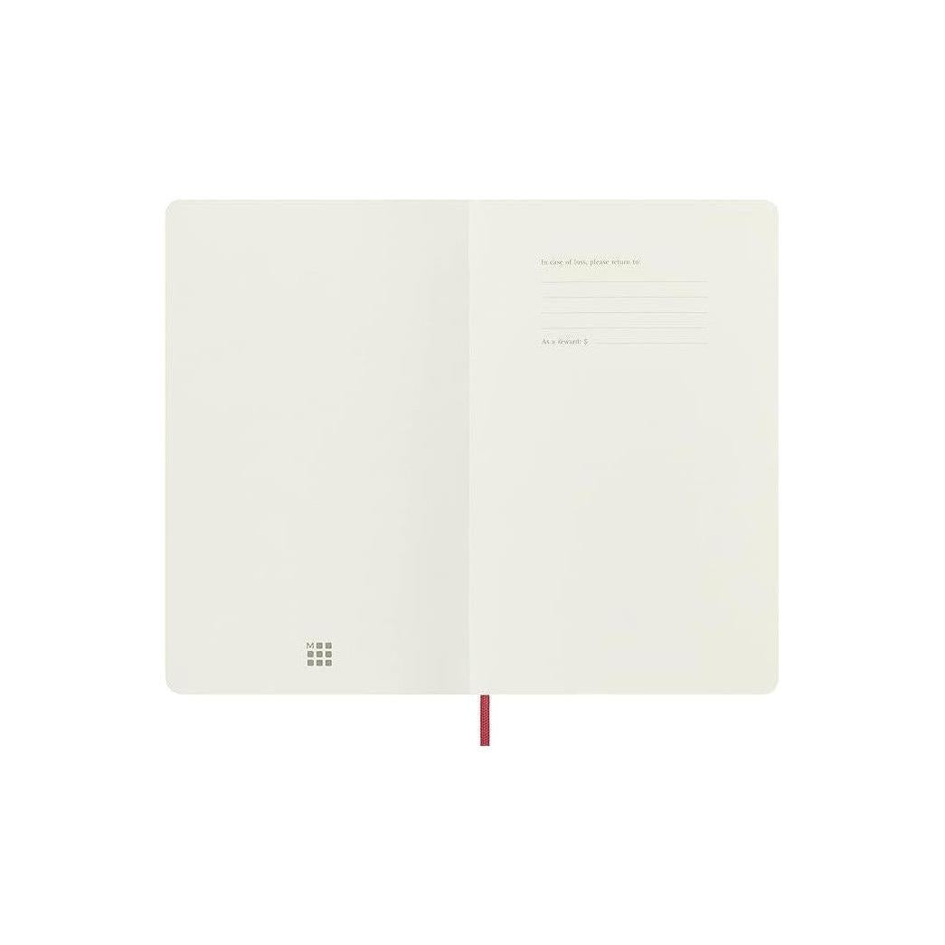Textile Large Notebook 13x21 - Ruled Pages - Bordeaux Red