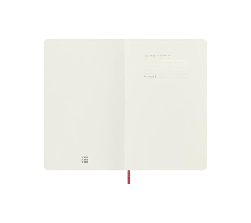Carnet Ligné (Ruled Notebook) - Large - Couverture En Cuir - Rouge