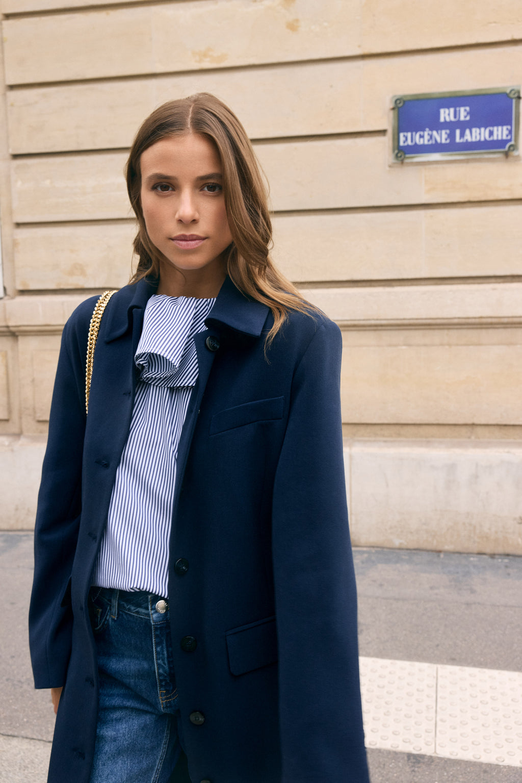 Le Segur Blouse - Navy Blue