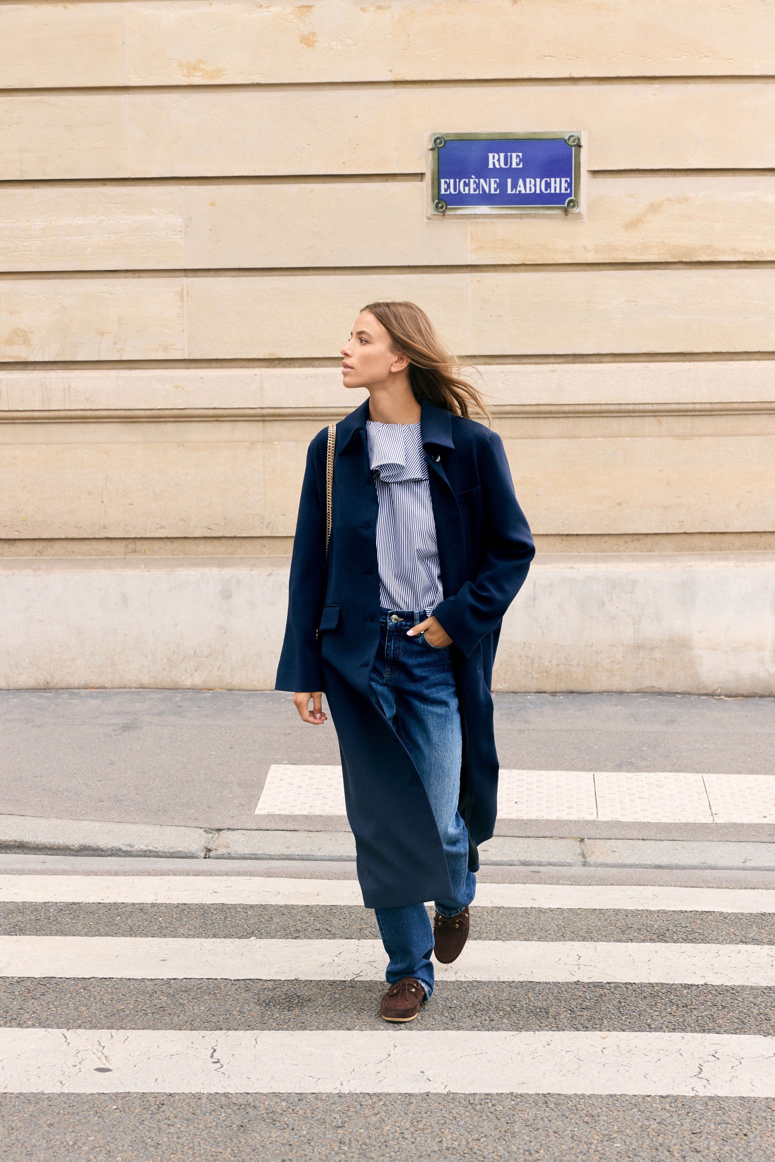 Le Segur Blouse - Navy Blue