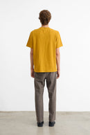 Mini Logo Plain T-Shirt Mustard