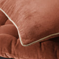 Cesar - Coussin Déhoussable - Velours De Coton - Terracotta