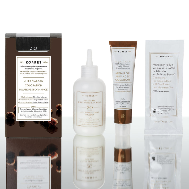 3.0 Châtain Foncé Naturel Coloration - Argan