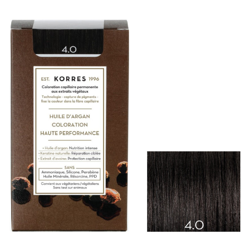 4.0 Châtain Naturel Coloration - Argan
