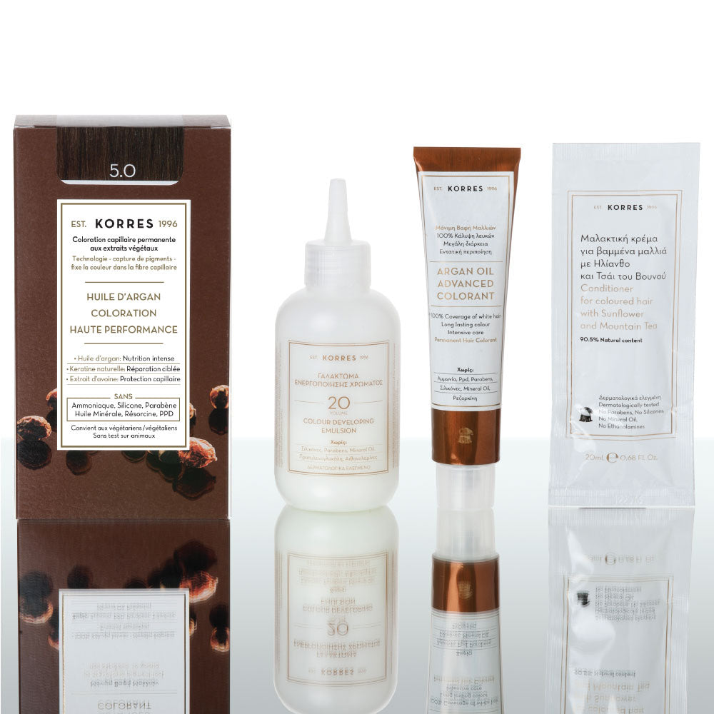 5.0 Licht Kastanjebruin Haarkleuring - Argan