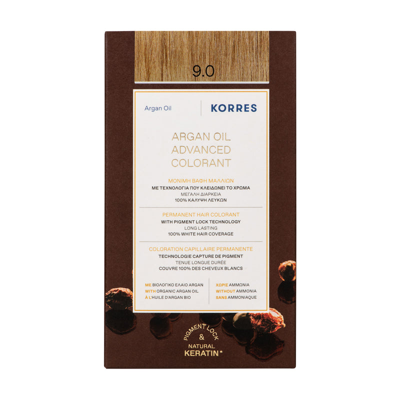 9.0 Blond Très Clair Coloration - Argan