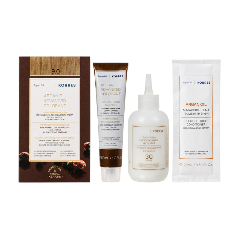 9.0 Blond Très Clair Coloration - Argan