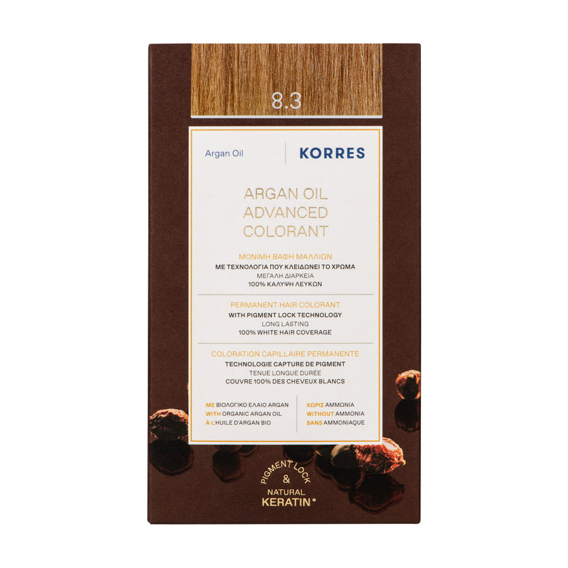 8.3 Light Golden Blonde Coloring - Argan