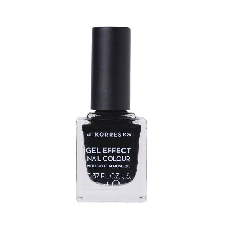 Sweet Almond Oil Nail Polish - 100 Black - 11 Ml
