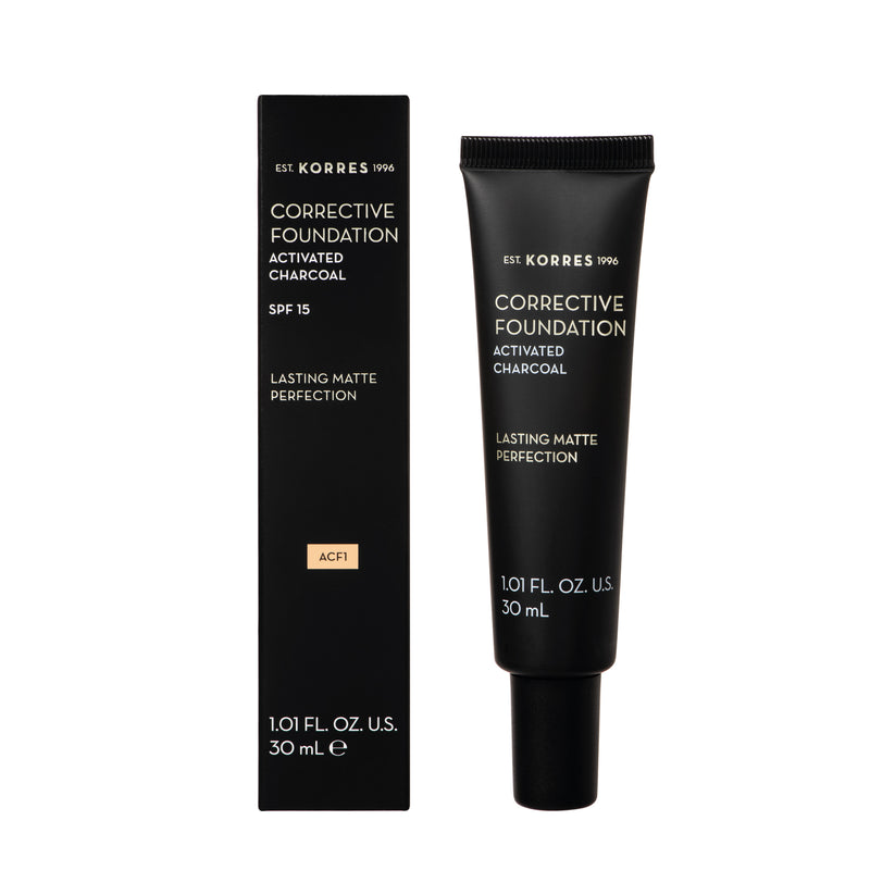 Fond De Teint Correcteur, Charbon Actif Spf15 - Teinte 1
