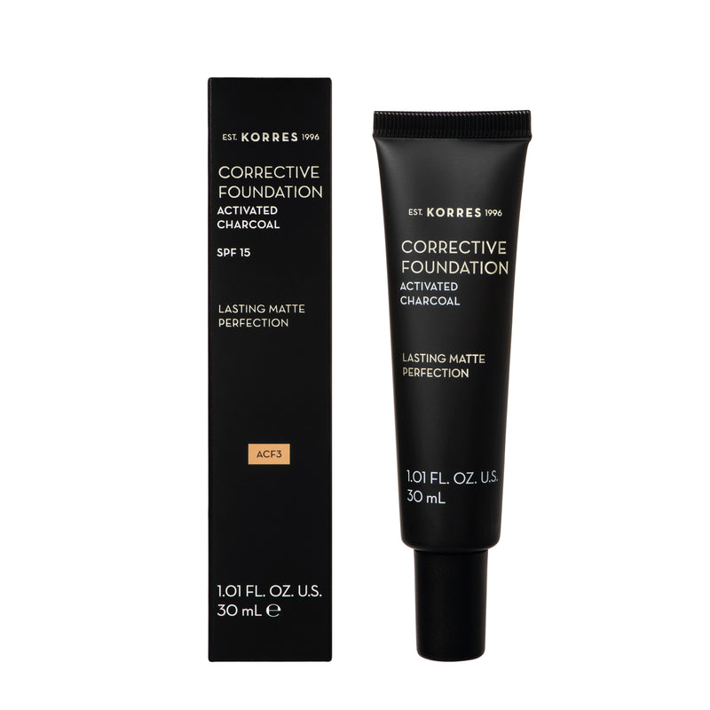 Corrective Foundation, Activated Charcoal Spf15 - Shade 3