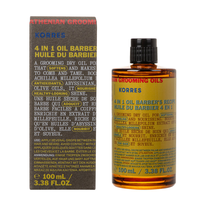 Homme Huile 4 En 1 Du Barbier 100Ml
