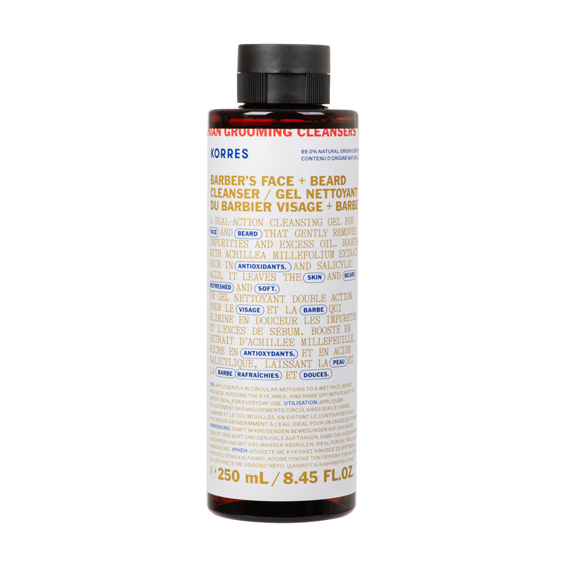 Hombre Gel Limpiador Rostro y Barba 250Ml