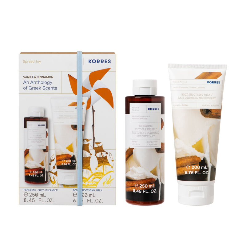 Coffret Corps Vanille Cannelle Gel Douche 250Ml + Lait Corps 200Ml