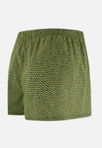 Boxer Fredo Chevron in Jersey di Cotone - Giallo Anice