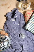Garance Vichy Navy Blouse