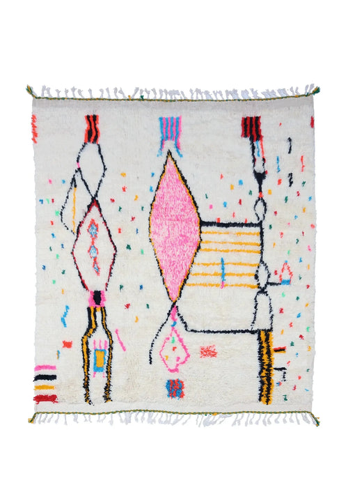 Tapis Berbère Coloré - 215 x 197 cm