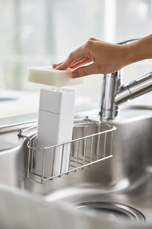 Soap Dispenser With Pusher - Tower - White