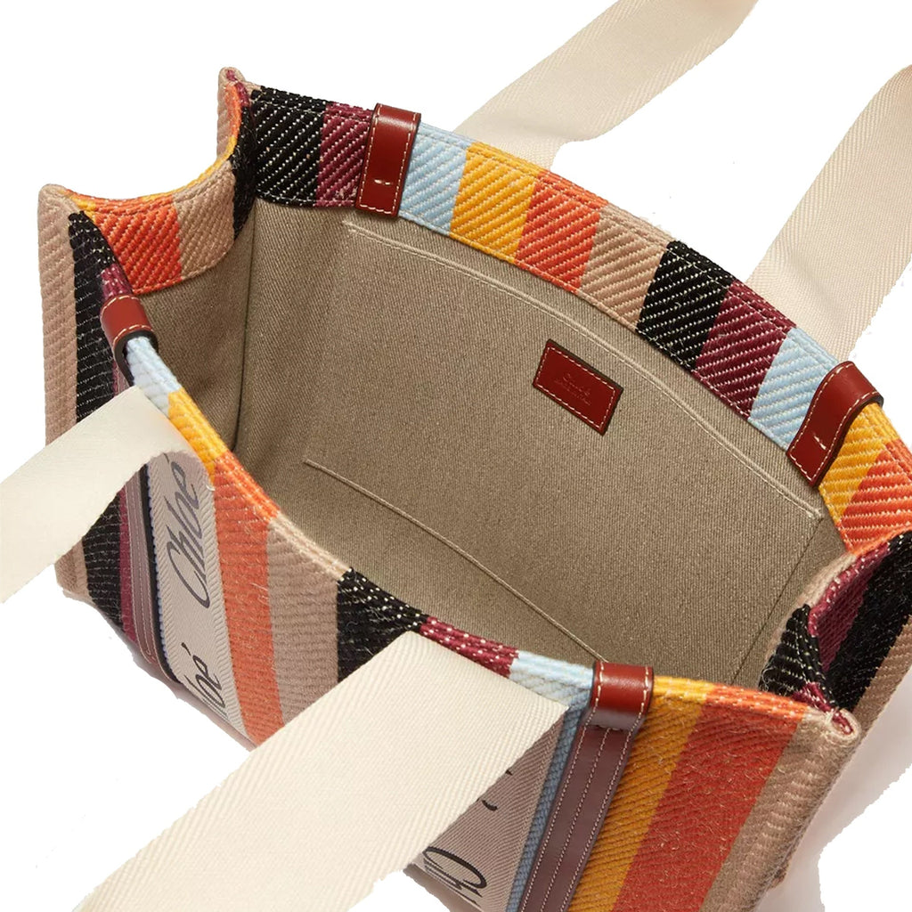 Chloe - Bolso tote mediano Woody - Mujeres - Beige