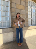 Chaqueta trench Edith de algodón Liberty camel