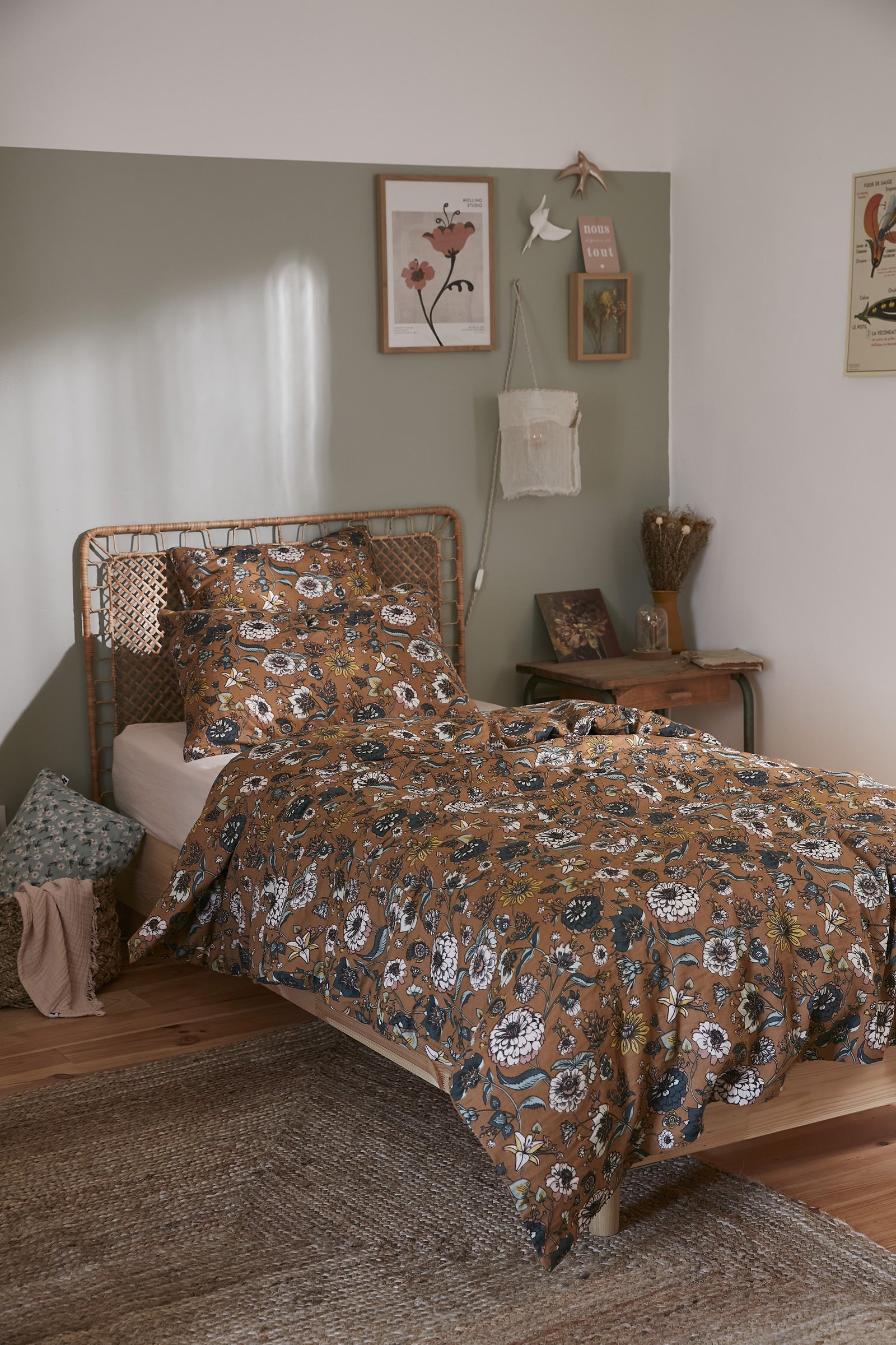 Funda Nórdica - Gasa de Algodón - Camelia - Estampada