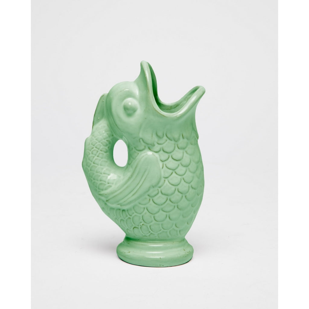 Vase Poisson En Céramique - Aigue-Marine