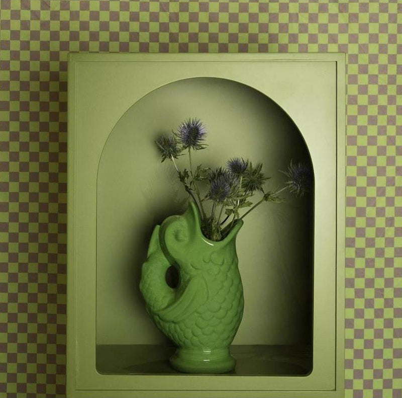 Vase Poisson En Céramique - Vert