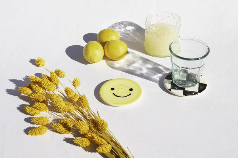 Set De 4 Dessous De Verre En Céramique - Smiley