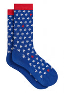 Lucas Coq Bleu Blanc Rouge XV De France - Chaussettes Mi-Hautes En Coton