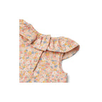 Jersey-Einteiler Ingeborg - Bunte Blumen - Mädchen