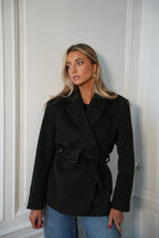 Olivia Fir Green - Chaqueta tipo blazer de lana