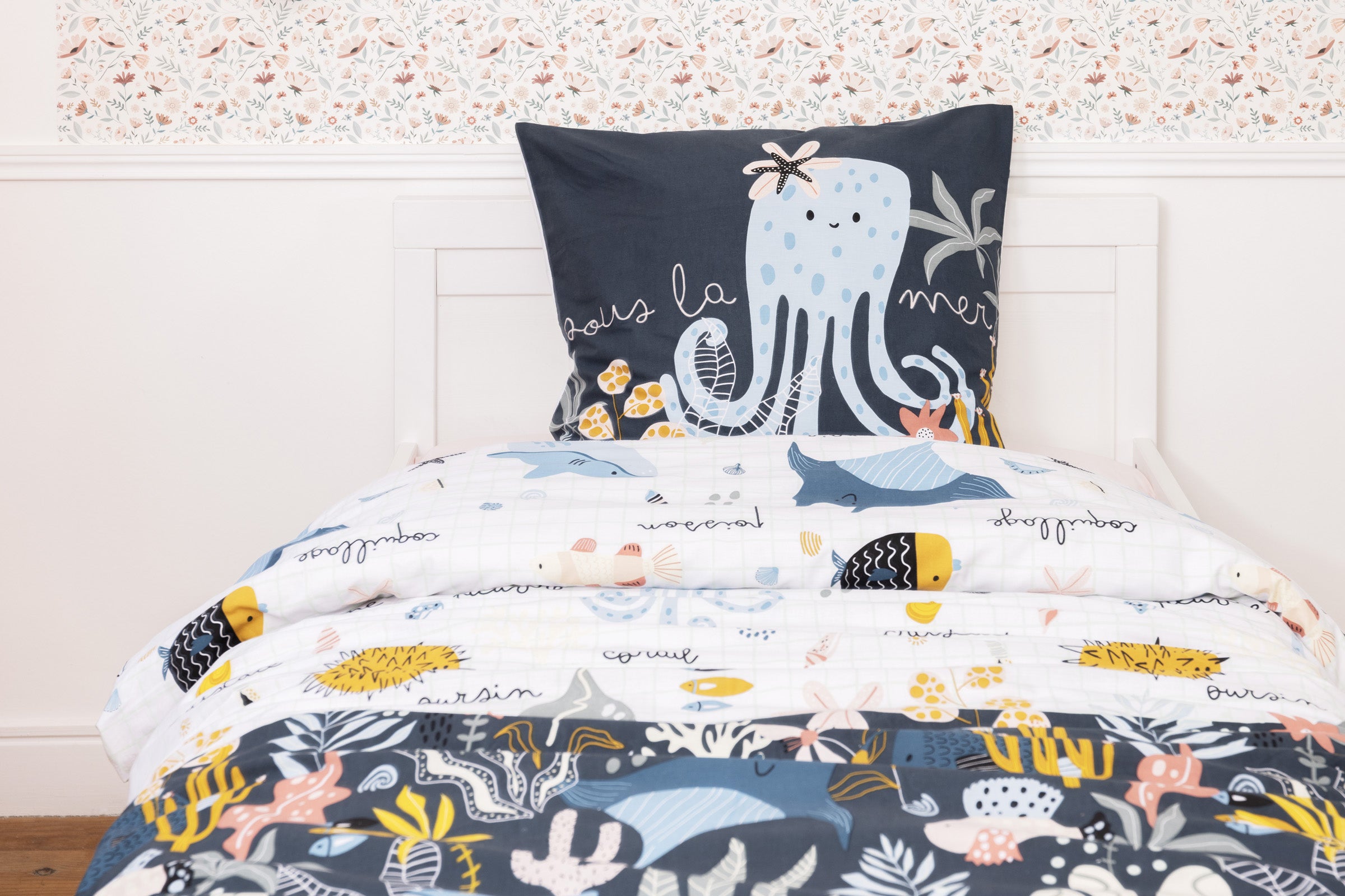 Juego de Cama - Algodón Estampado - Octopia