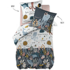Juego de Cama - Algodón Estampado - Octopia