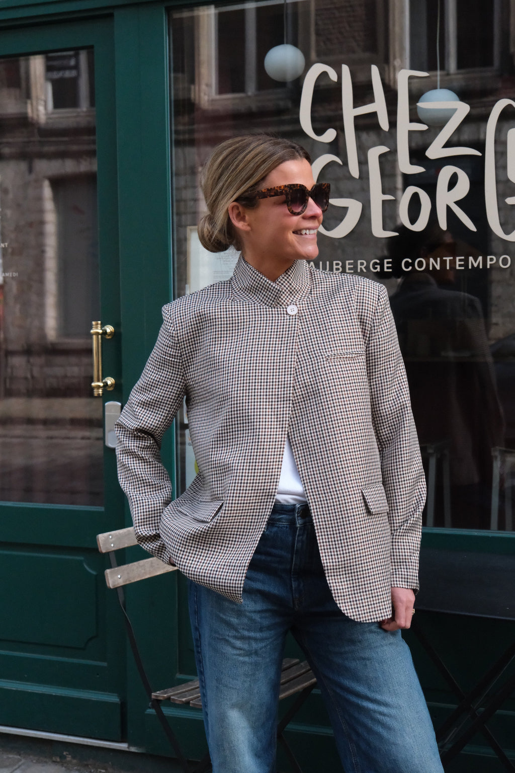Clément Houndstooth Blazer