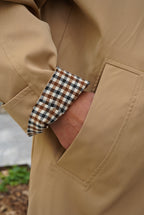 Amaury Reversible Trench Coat Beige/Vichy