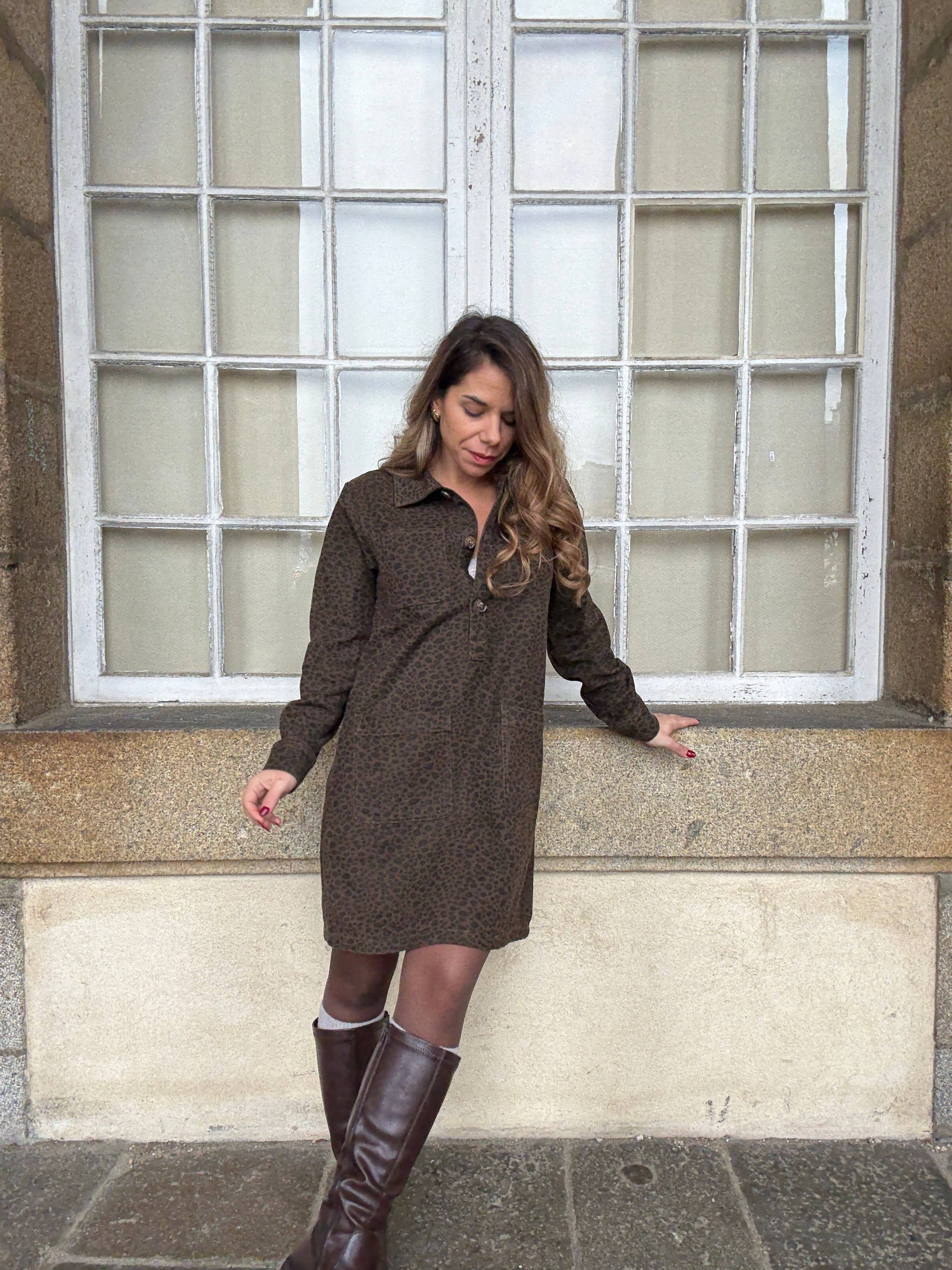 Vestido Alix leopardo