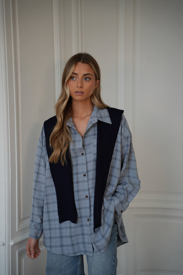 Brittany Shirt/Jumper Set - Blue