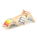 Triangle De Pikler + Grand Toboggan Double Face + Bascule D'Équilibre