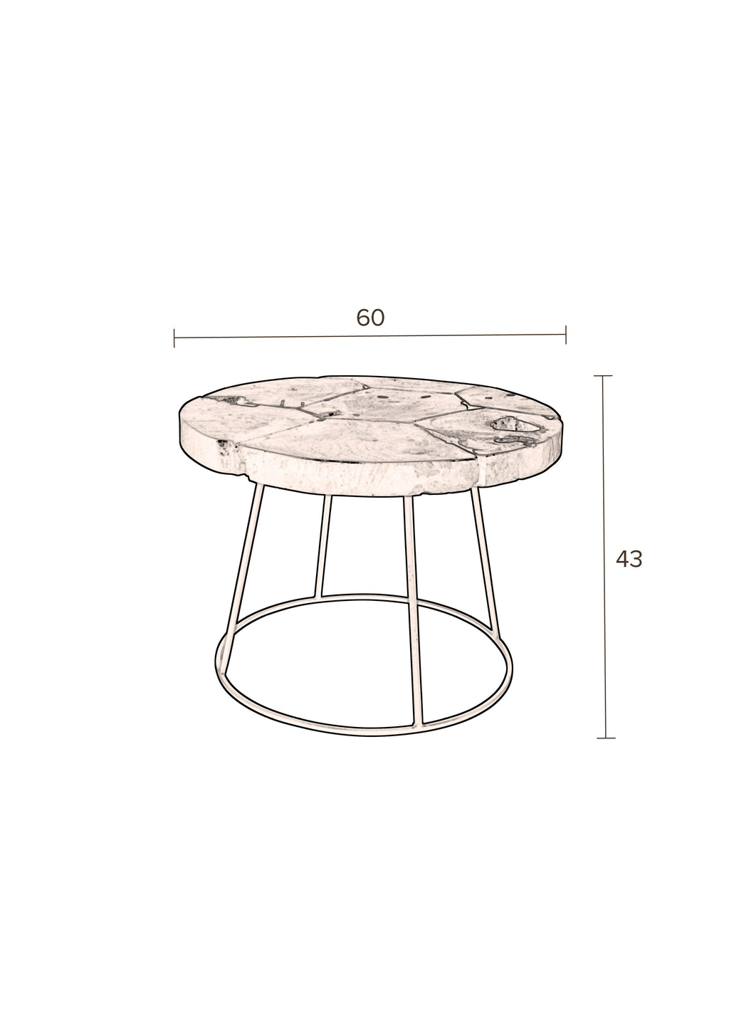 Kraton L - Side Table - Wood - Black